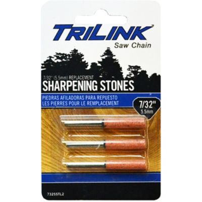 TriLink Saw Chain Chainsaw Chain Sharpening Stones, 7/32 in., 3-Pack