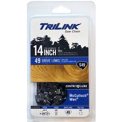 TriLink Saw Chain 14 in. 49 Link Semi Chisel Chainsaw Chain
