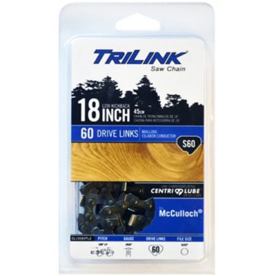 TriLink Saw Chain 18 in. 60 Link Semi Chisel Chainsaw Chain