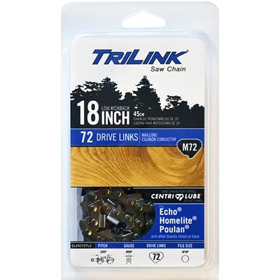 TriLink Saw Chain 29 in. 72 Link Semi Chisel Chainsaw Chain