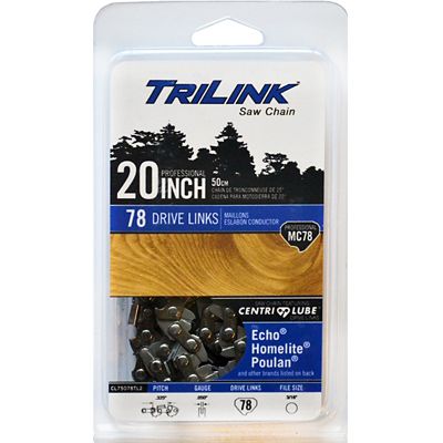 TriLink Saw Chain 20 in. 78 Link Full Chisel Chainsaw Chain