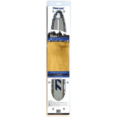 TriLink Saw Chain 16 in. Chainsaw Bar and Chain Combo, 3/8 in. Pitch, 0.050 in. Gauge, 60 Drive Links