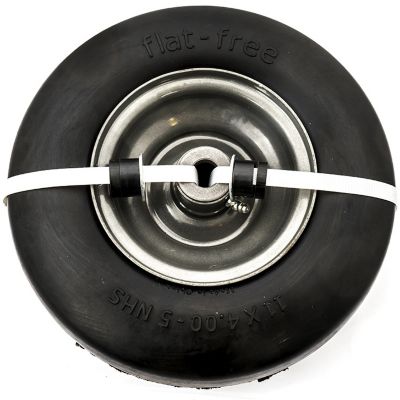 Arnold 13 x 6.50 in. Flat Free Wheel Assembly, 490-325-0029 Good tire, kinda early to be giving a review on how well it works