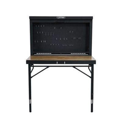 Lifetime 47 in. x 23.3 in. x 33.7-42.3 in. Wall-Mounted Work Table