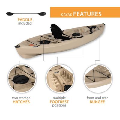 Image showing  10 ft. Tamarack Sit-on-Top Angler Kayak, Tan