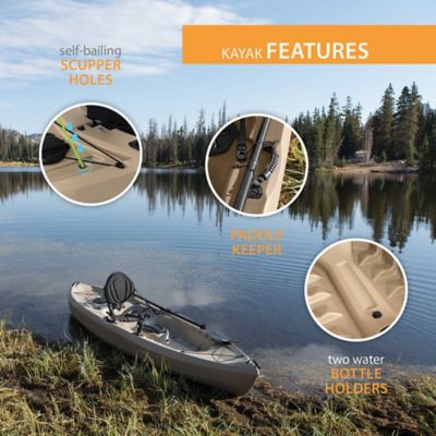 Image showing  10 ft. Tamarack Sit-on-Top Angler Kayak, Tan