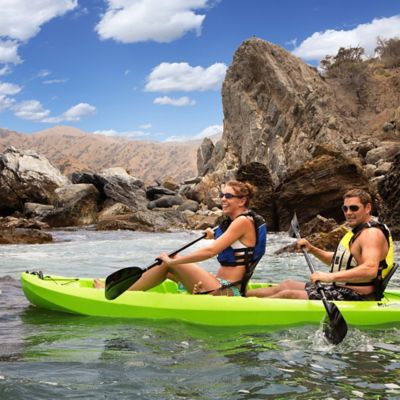 Image showing 7 th Lifetime 10 ft. 6 in. Kokanee Tandem Sit-on-Top Kayak, Lime Green