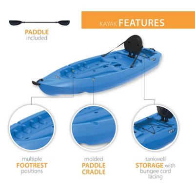 Image showing  Lotus 8 ft. Sit-On-Top Kayaks, Blue, 2-Pack