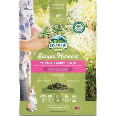 Oxbow Animal Health Simple Harvest Timothy and Alfalfa Hay Young Rabbit Food, 4 lb.