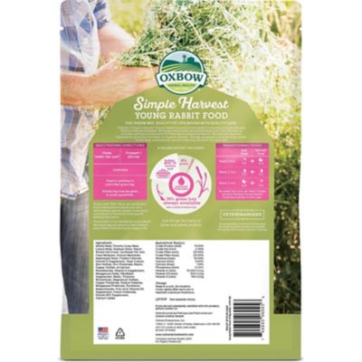 Oxbow Animal Health Simple Harvest Young Rabbit Food 4 Lb 10620 At Tractor Supply Co