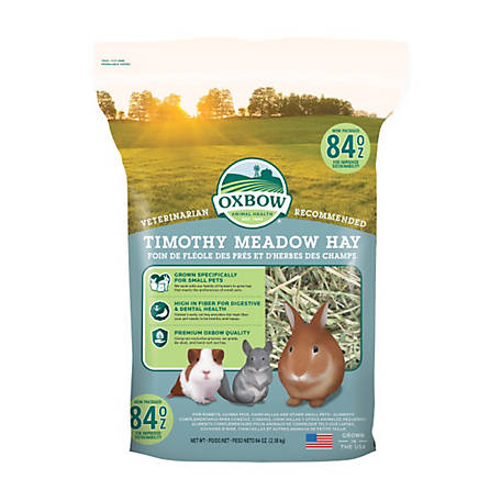 Oxbow Animal Health Timothy Meadow Hay Small Animal Treat, 84 oz.