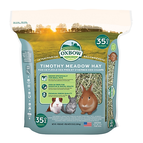 Oxbow Animal Health Timothy Meadow Hay Small Animal Treat, 35 oz.