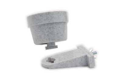 Image showing  10 oz. Quick-Lock Cage Crock Plastic Small Animal Feeder