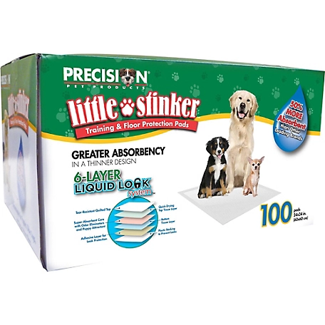 Precision Pet - Little Stinker Housebreaking Pads - 100 Pack