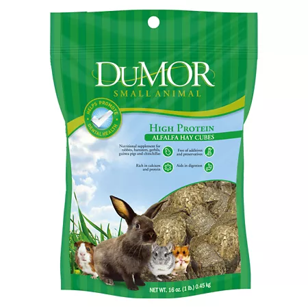 DuMOR All-Natural Timothy Hay Cubes for Small Pets 16 oz. Small Pet Hay