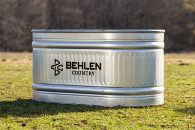 Image showing  103 gal. 224 Galvanized Round End Stock Tank