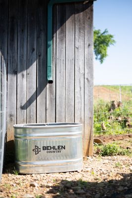 Image showing  103 gal. 224 Galvanized Round End Stock Tank