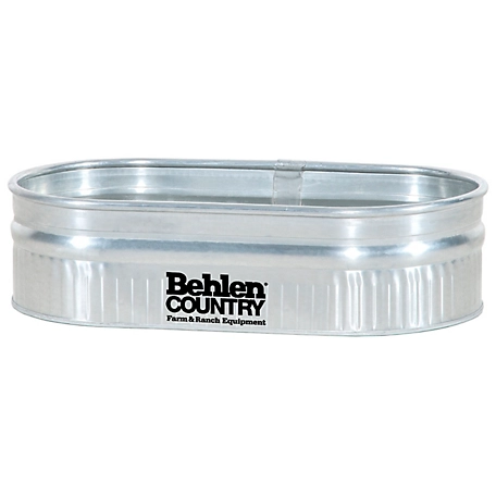Behlen Country 44 gal. 2-1-4 Galvanized Round End Sheep Stock Tank