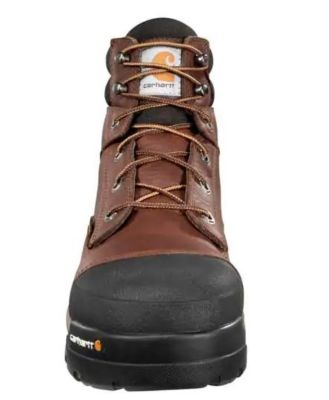 Image showing  Men's Ground Force Waterproof Lace-Up Composite Toe Work Boots, 6 in., Brown