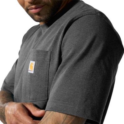 Image showing 6 th Carhartt Men's Iconic K87 Loose Fit Heavyweight Short-Sleeve Pocket T-Shirt