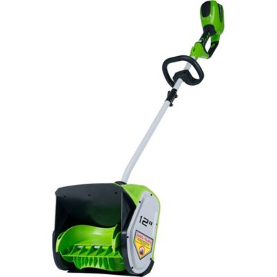 Greenworks 12 in. Push Cordless GLSS40000 40V GMAX Single Stage Snow Shovel, Tool Only