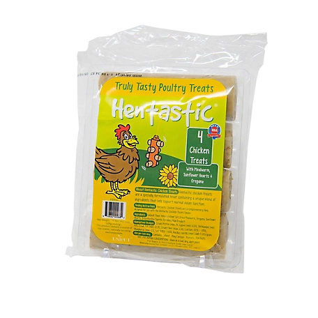 Hentastic Chicken Treats with Mealworm and Sunflower Hearts, 2.9 oz., 6-Pack