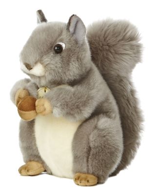 Aurora Miyoni Grey Squirrel Soft Plush Toys, 10.5 in