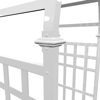 Image showing  39 in. x 23 in. x 81 in. Athens Vinyl Arbor, White