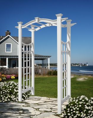 Image showing  49 in. x 24 in. x 88 in. Florence Vinyl Arbor, White