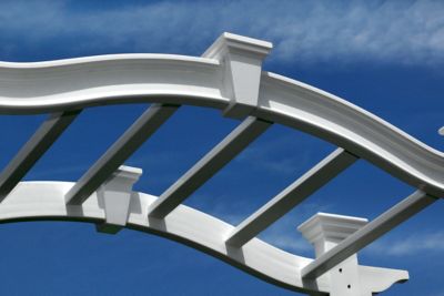 Image showing  49 in. x 24 in. x 88 in. Florence Vinyl Arbor, White