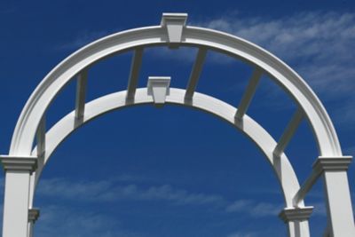 Image showing  49 in. x 24 in. x 92 in. Vienna Vinyl Arbor, White