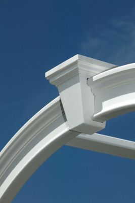 Image showing  49 in. x 24 in. x 92 in. Vienna Vinyl Arbor, White