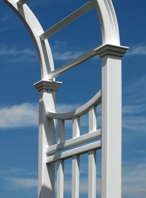 Image showing  49 in. x 24 in. x 92 in. Vienna Vinyl Arbor, White