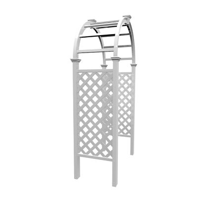 Image showing  49 in. x 24 in. x 92 in. Livingston Vinyl Arbor, White