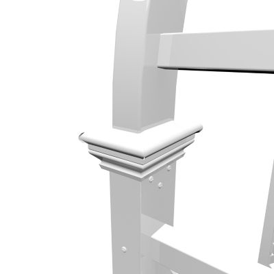 Image showing  49 in. x 24 in. x 92 in. Livingston Vinyl Arbor, White