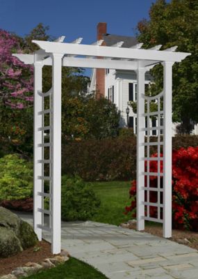 Vita 57 in. x 24 in. x 88 in. Westhaven Vinyl Arbor, White