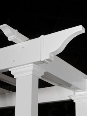 Image showing  57 in. x 24 in. x 88 in. Westhaven Vinyl Arbor, White