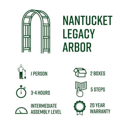 Image showing  28 in. x 60 in. Nantucket Legacy Arbor