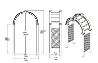 Image showing 5 th Vita 28 in. x 60 in. Nantucket Legacy Arbor