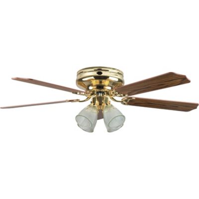 Concord By Luminance 52 In Montego Bay Deluxe Ceiling Fan With 4 Light Kit Polished Brass At Tractor Supply Co