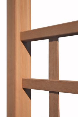 Image showing  57 in. x 24 in. x 88 in. Carolina Embossed Vinyl Arbor, Brown