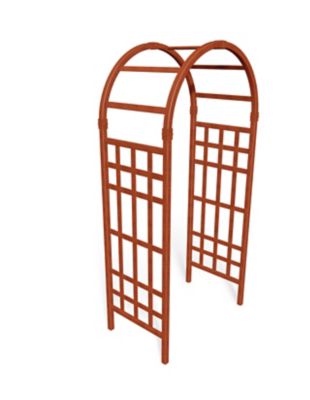 Vita 39 in. x 23 in. x 81 in. Sierra Embossed Vinyl Arbor, Brown