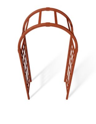 Image showing  39 in. x 23 in. x 81 in. Sierra Embossed Vinyl Arbor, Brown