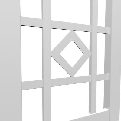 Image showing  27.25 in. x 27-1/4 in. Milan Trellis, White