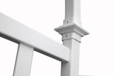 Image showing 5 th Vita 39 in. x 77 in. Athens Vinyl Trellis, White