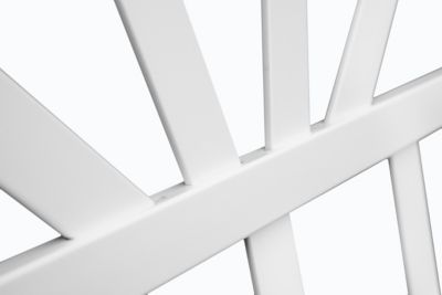 Image showing 6 th Vita 39 in. x 77 in. Athens Vinyl Trellis, White