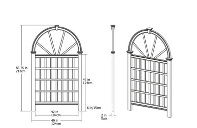 Image showing  49 in. x 83.75 in. Vienna Trellis