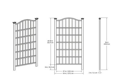 Image showing 6 th Vita 7.5 x 4.5ft. Concord Trellis
