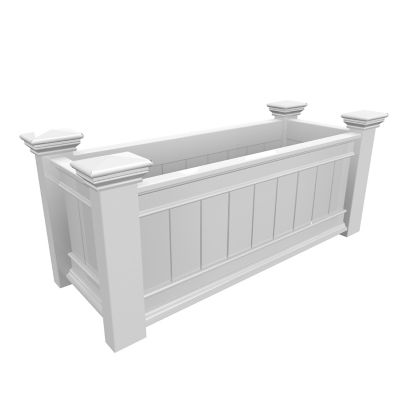 Image showing  Vinyl Windsor Long Planter Box