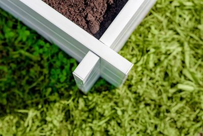 Image showing 6 th Vita Classic Vinyl Hudson Raised Garden Bed, 48 in. x 48 in. x 11 in., White